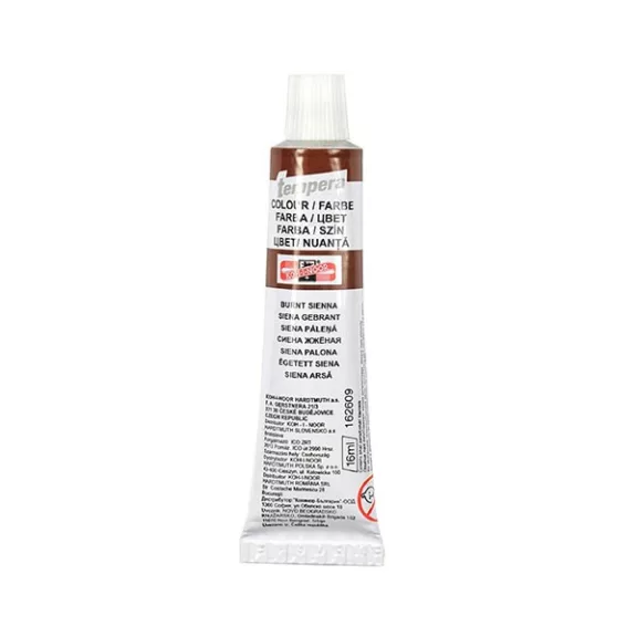 Tempera KOH-I-NOOR 162609 16ml égetett siena Tempera KOH-I-NOOR 162609 16ml égetett siena