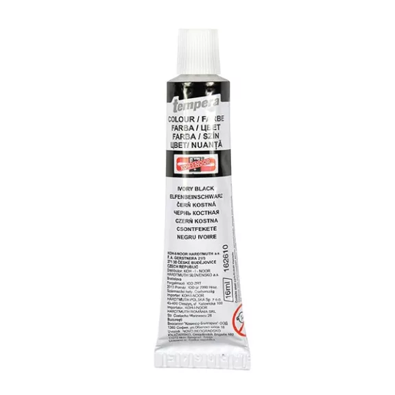 Tempera KOH-I-NOOR 162610 16ml csontfekete Tempera KOH-I-NOOR 162610 16ml csontfekete