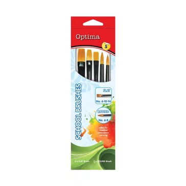   Ecset készlet OPTIMA prémium kerek (6,8) és lapos (6,10,14)