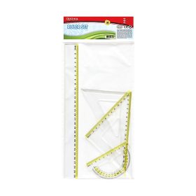 Vonalzókészlet OPTIMA 30cm vonalzóval 4 darabos