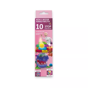 Gyurma KOH-I-NOOR antibakteriális színes 200 g 10 darabos