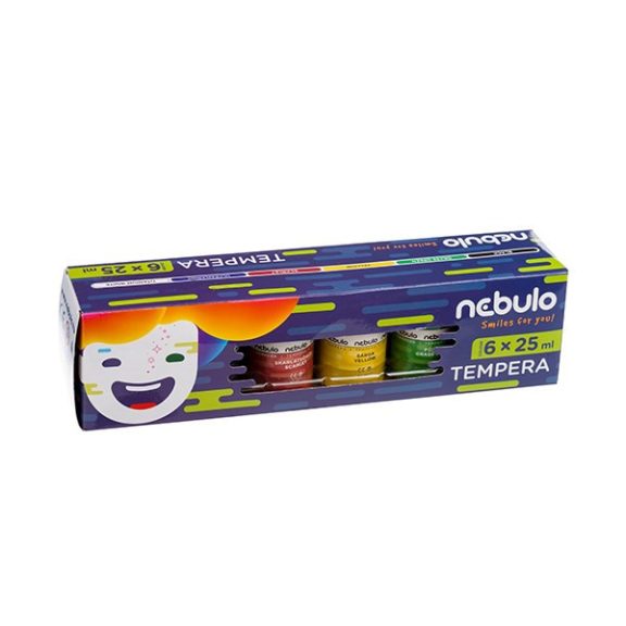 Tempera NEBULO tégelyes 6 darabos 25 ml