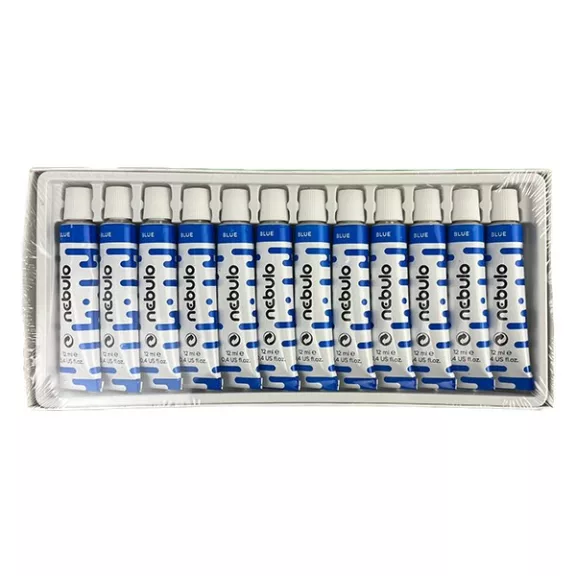 Tempera NEBULO kék 12 ml 12 darabos Tempera NEBULO kék 12 ml 12 darabos