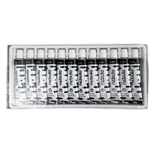 Tempera NEBULO fekete 12 ml 12 darabos