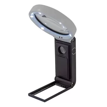   Nagyító WEDO asztali led világítással 2,5x-10x nagyítással