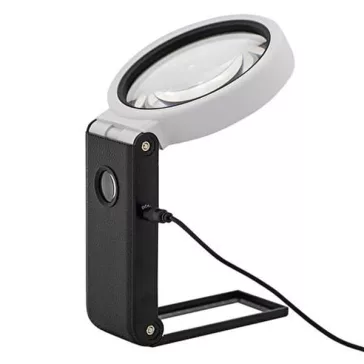   Nagyító WEDO asztali led világítással 2,5x-10x nagyítással