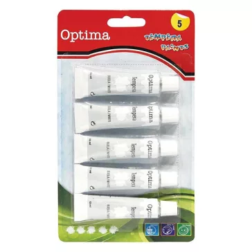 Tempera OPTIMA fehér 12 ml 5 darabos