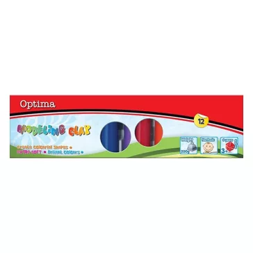 Gyurma OPTIMA színes 200 g 10 darabos