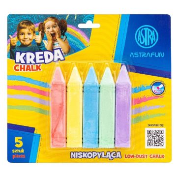   Táblakréta ASTRA FUN jumbo szögletes hegyezett 5 szín/bliszter