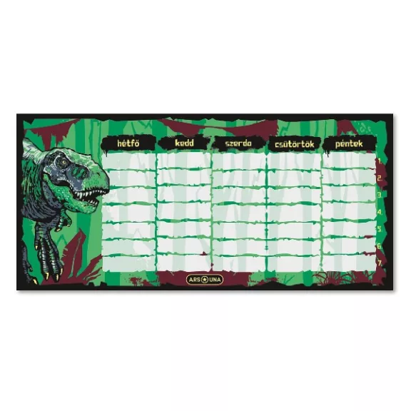 Órarend ARS UNA egylapos kétoldalas T-Rex Órarend ARS UNA egylapos kétoldalas T-Rex
