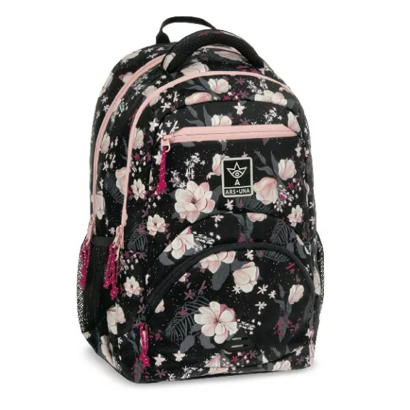 Hátizsák ARS UNA ergonomikus 27L Flowery Black