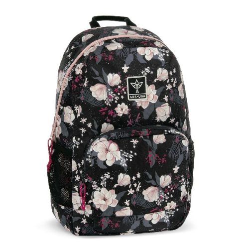 Hátizsák iskolai ARS UNA AU-14 Flowery Black