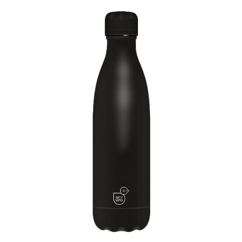 Kulacs duplafalú ARS UNA fém 500 ml Noir
