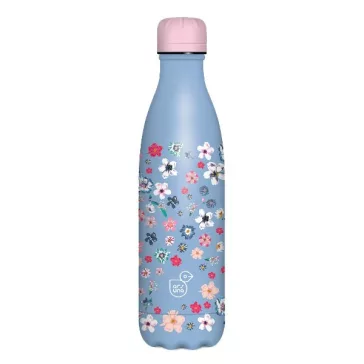 Kulacs duplafalú ARS UNA fém 500 ml Pearl Blossom Blue