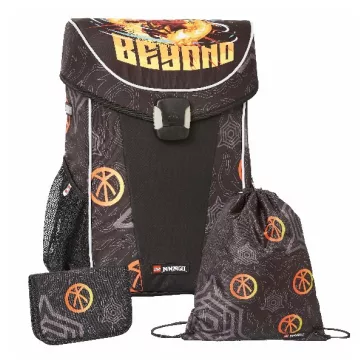   Iskolatáska szett LEGO Easy 3 részes Ninjago Reach tornazsákkal és felszerelt tolltartóval