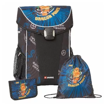   Iskolatáska szett LEGO Easy 3 részes Ninjago Arin tornazsákkal és felszerelt tolltartóval