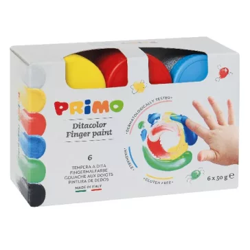 Ujjfesték PRIMO dobozos 50 g 6 szín/készlet