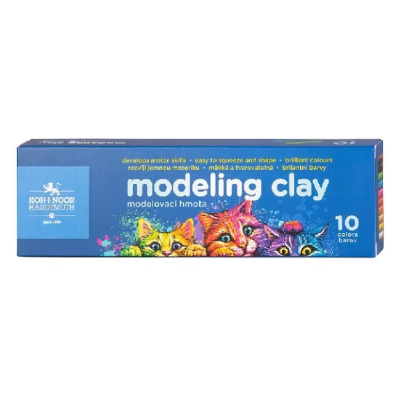 Gyurma KOH-I-NOOR Cats színes 200 g 10 színű Gyurma KOH-I-NOOR Cats színes 200 g 10 színű