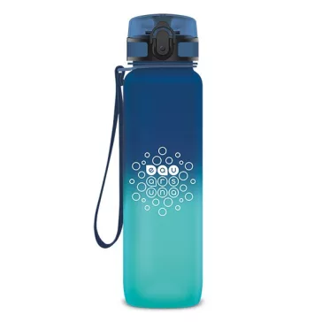   Kulacs ARS UNA műanyag matt BPA-mentes motivációs ombre 1 liter Dark sea