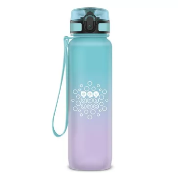   Kulacs ARS UNA műanyag matt BPA-mentes motivációs ombre 1 liter Orchidea