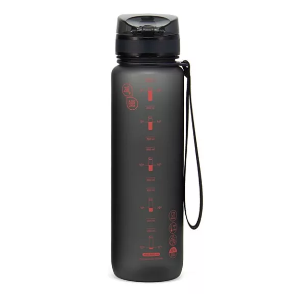 Kulacs ARS UNA műanyag matt BPA-mentes motivációs 1 liter Dark grey Kulacs ARS UNA műanyag matt BPA-mentes motivációs 1 liter Dark grey
