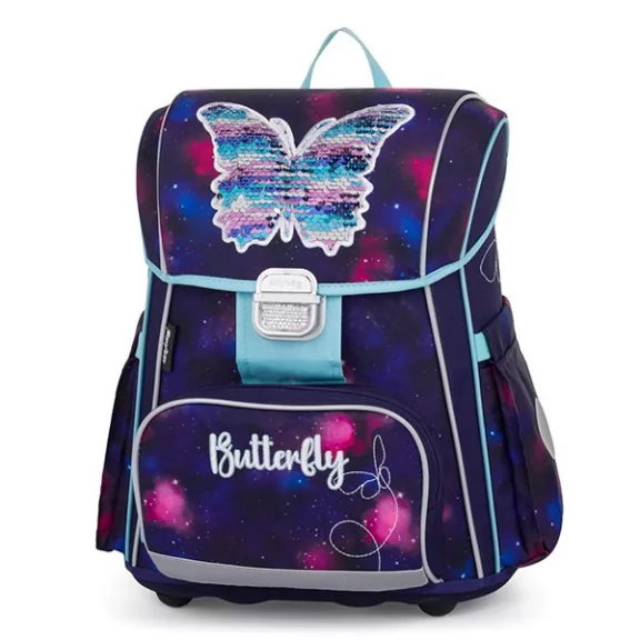 Iskolatáska szett OXY Premium 3 részes Butterfly tolltartóval és tornazsákkal