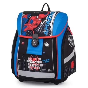   Iskolatáska szett OXY Premium Light 3 részes Spiderman tolltartóval és tornazsákkal