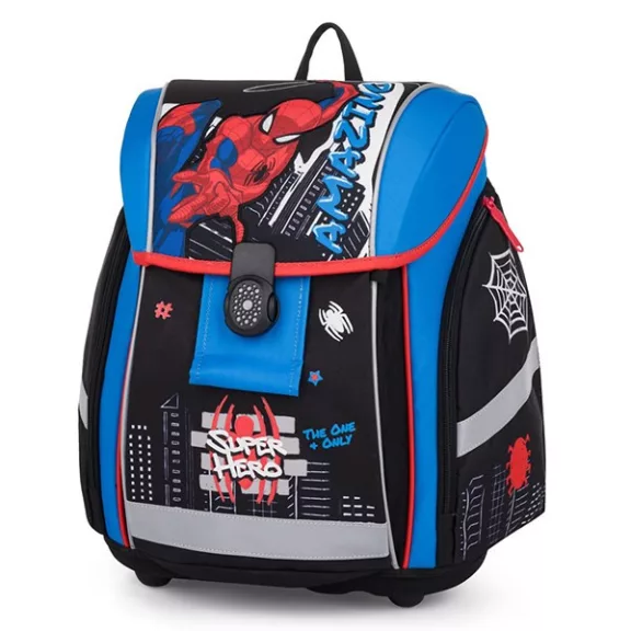 Iskolatáska szett OXY Premium Light 3 részes Spiderman tolltartóval és tornazsákkal
