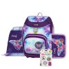 Iskolatáska szett OXY SHERPY 4 részes Butterfly tolltartóval, tornazsákkal és cserélhető matricával