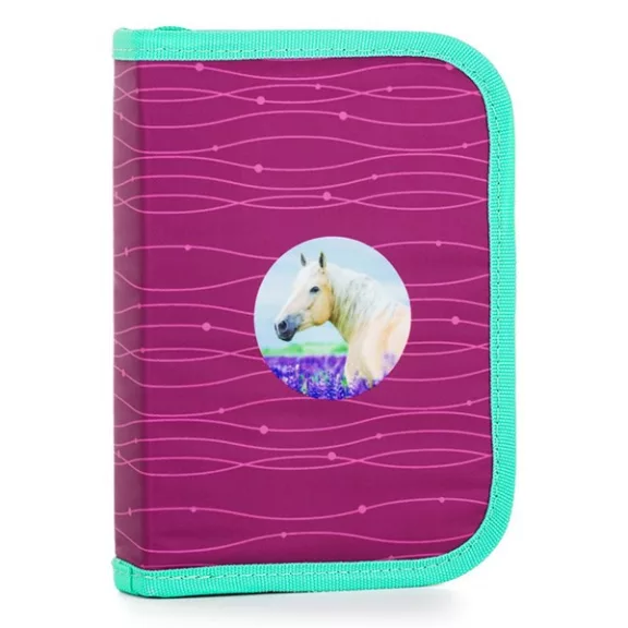 Iskolatáska szett OXY SHERPY 4 részes Pink tolltartóval, tornazsákkal és cserélhető matricával