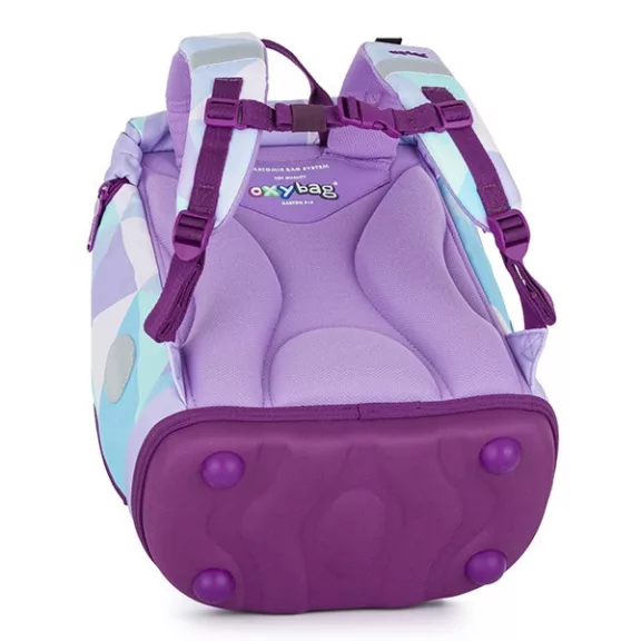 Iskolatáska szett OXY SHERPY 4 részes Unicorn tolltartóval, tornazsákkal és cserélhető matricával /2025