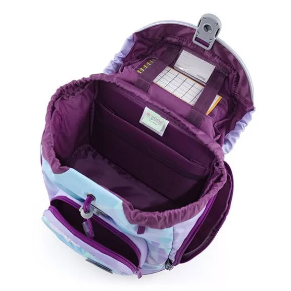 Iskolatáska szett OXY SHERPY 4 részes Unicorn tolltartóval, tornazsákkal és cserélhető matricával /2025