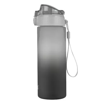   Kulacs OXY CLICK műanyag BPA-mentes 600 ml Ombre fekete-szürke