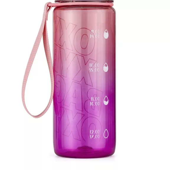 Kulacs OXY LIFE műanyag BPA-mentes 800 ml Ombre rózsaszín