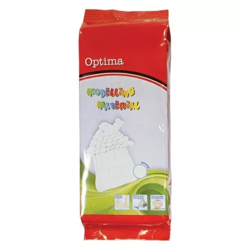 Gyurma OPTIMA modellező gyurma fehér 1 kg