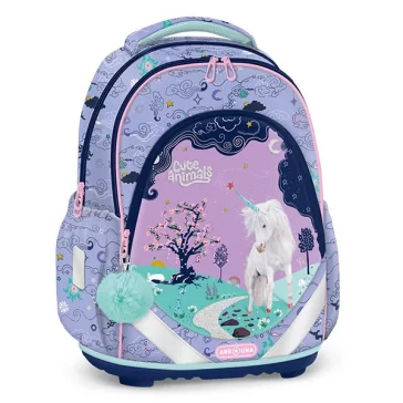 Iskolatáska ARS UNA anatómiai Cute Animals-Unicorn