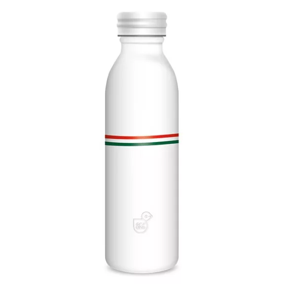 Kulacs duplafalú ARS UNA fém 600 ml Flag White Kulacs duplafalú ARS UNA fém 600 ml Flag White