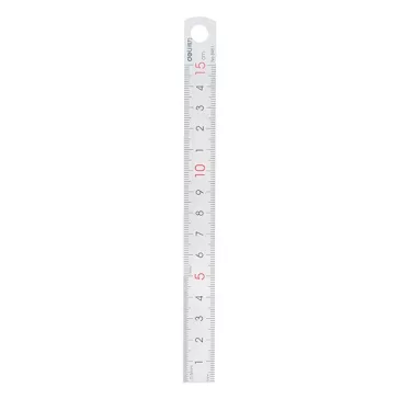 Vonalzó DELI fém 15 cm