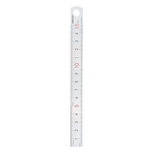Vonalzó DELI fém 15 cm