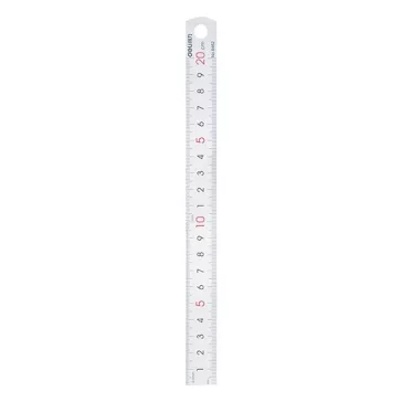 Vonalzó DELI fém 20 cm
