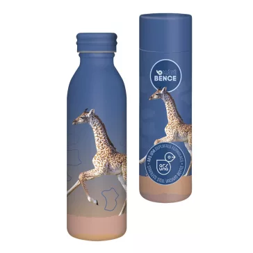   Kulacs duplafalú ARS UNA fém 600 ml Icons of the Wild-Giraffes 5505