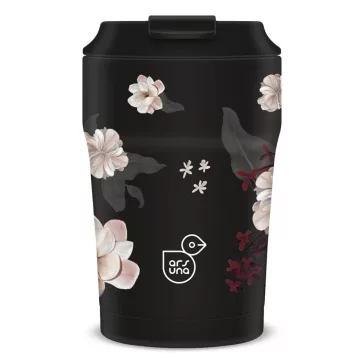 Thermo bögre ARS UNA 350 ml Flowery Black 5374