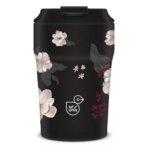 Thermo bögre ARS UNA 350 ml Flowery Black 5374 Thermo bögre ARS UNA 350 ml Flowery Black 5374