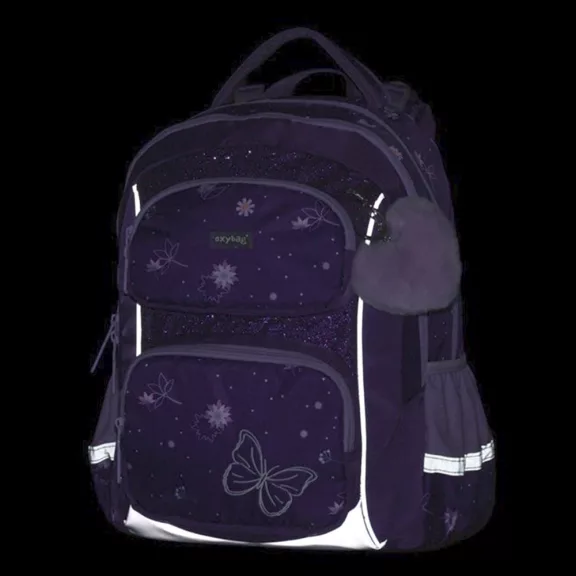 Iskolatáska szett OXY Jumper 3 részes Flowers tolltartóval és tornazsákkal