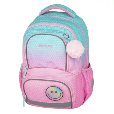   Iskolatáska szett OXY Next 3 részes Ombre pink tolltartóval és tornazsákkal