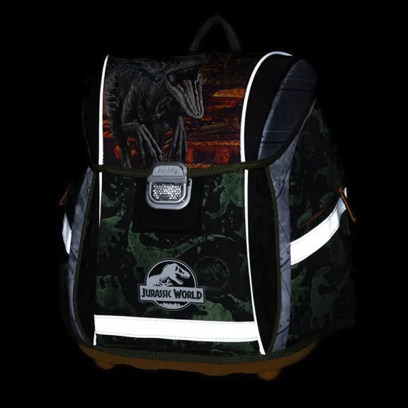 Iskolatáska szett OXY Premium Light 3 részes Jurassic World tolltartóval és tornazsákkal