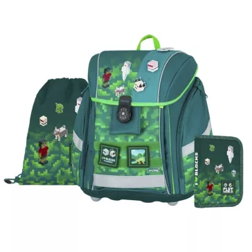   Iskolatáska szett OXY Premium Light 3 részes Playworld tolltartóval és tornazsákkal