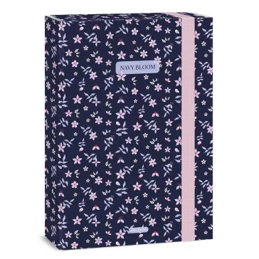 Füzetbox ARS UNA A/4 Navy Bloom