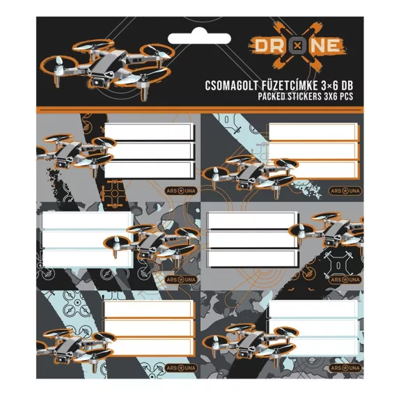 Füzetcímke ARS UNA 18 darabos Drone X Füzetcímke ARS UNA 18 darabos Drone X