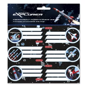 Füzetcímke ARS UNA 18 darabos Space Explorer